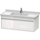 Duravit - Ketho Wall-Mount Vanity Unit White - White High Gloss