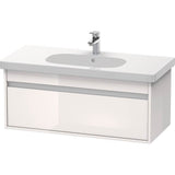 Duravit - Ketho Wall-Mount Vanity Unit White - White High Gloss