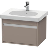 Duravit - Ketho One Drawer Wall-Mount Vanity Unit Basalt - Basalt Matte