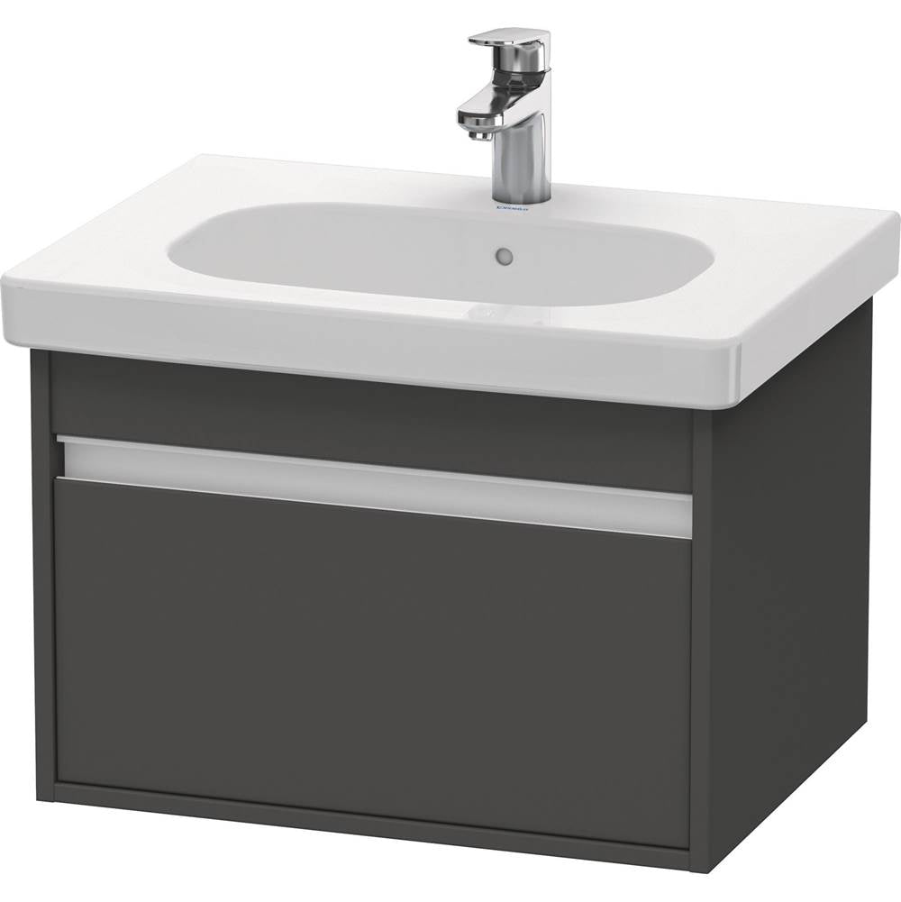 Duravit - Ketho One Drawer Wall-Mount Vanity Unit Graphite - Graphite Matte