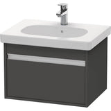 Duravit - Ketho One Drawer Wall-Mount Vanity Unit Graphite - Graphite Matte