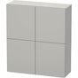 Duravit - L-Cube Semi-Tall Cabinet Concrete Gray - Concrete Gray Matte