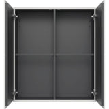 L-Cube Semi-Tall Cabinet Concrete Gray