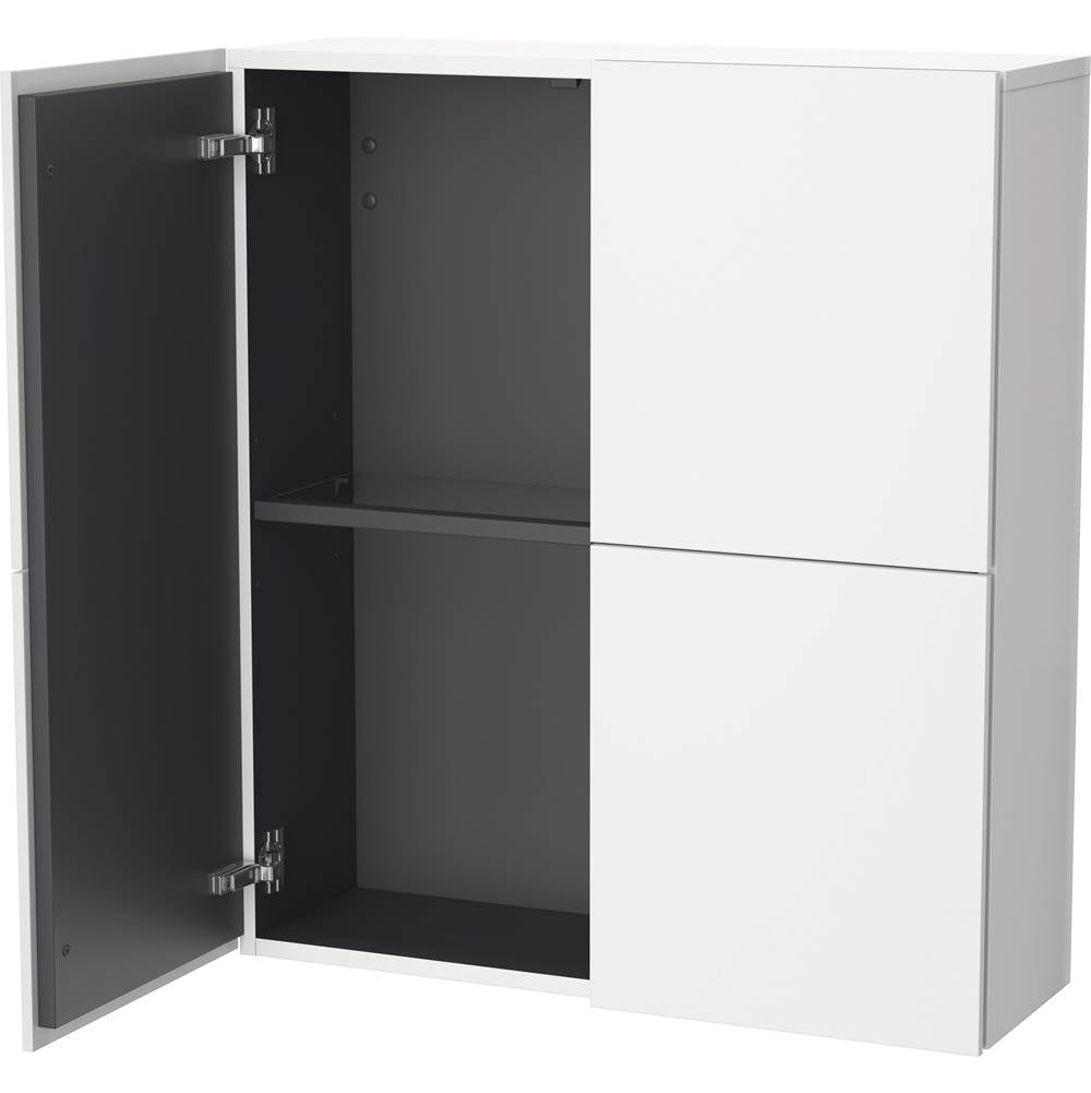 L-Cube Semi-Tall Cabinet Concrete Gray
