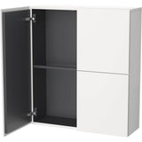 L-Cube Semi-Tall Cabinet Concrete Gray