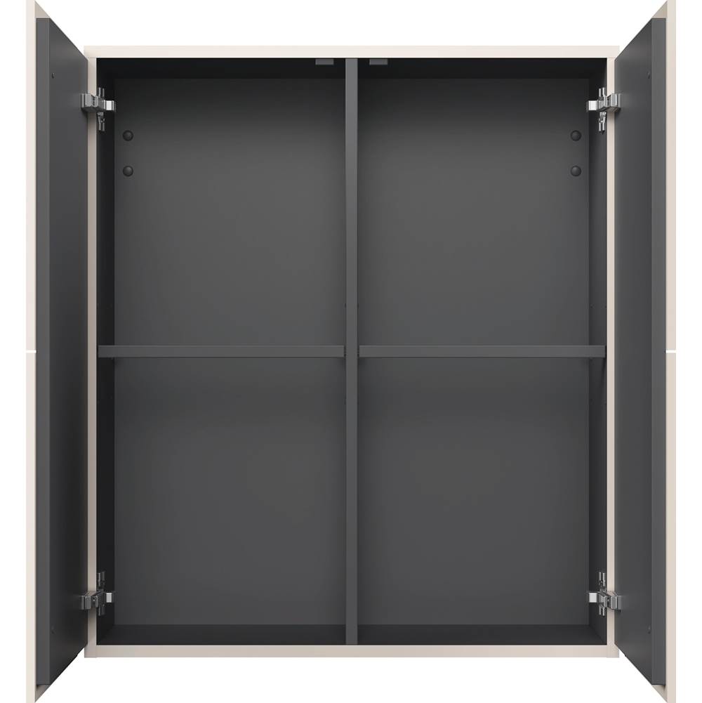 L-Cube Semi-Tall Cabinet Concrete Gray