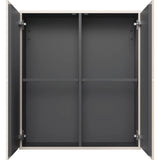 L-Cube Semi-Tall Cabinet Concrete Gray