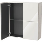 L-Cube Semi-Tall Cabinet Concrete Gray
