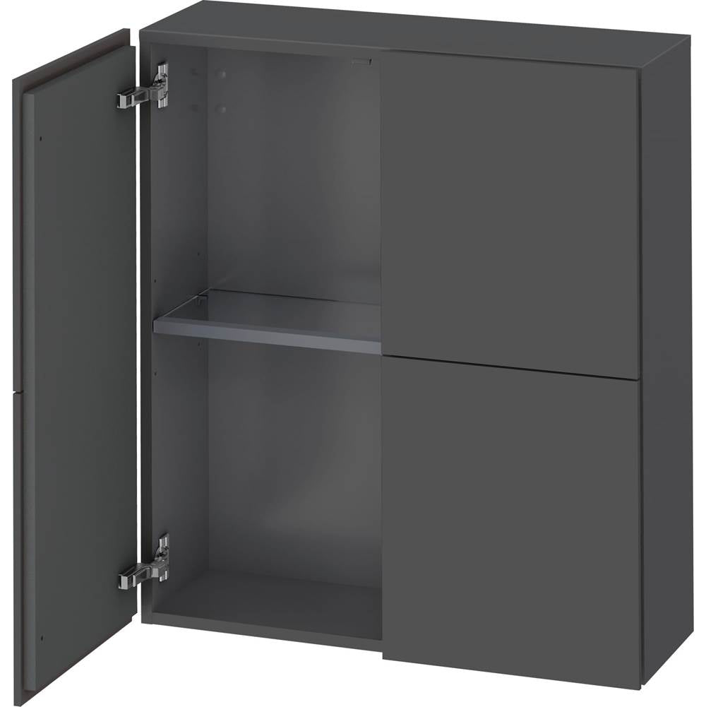 Duravit - L-Cube Semi-Tall Cabinet Graphite - Graphite Matte