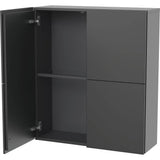 L-Cube Semi-Tall Cabinet Concrete Gray