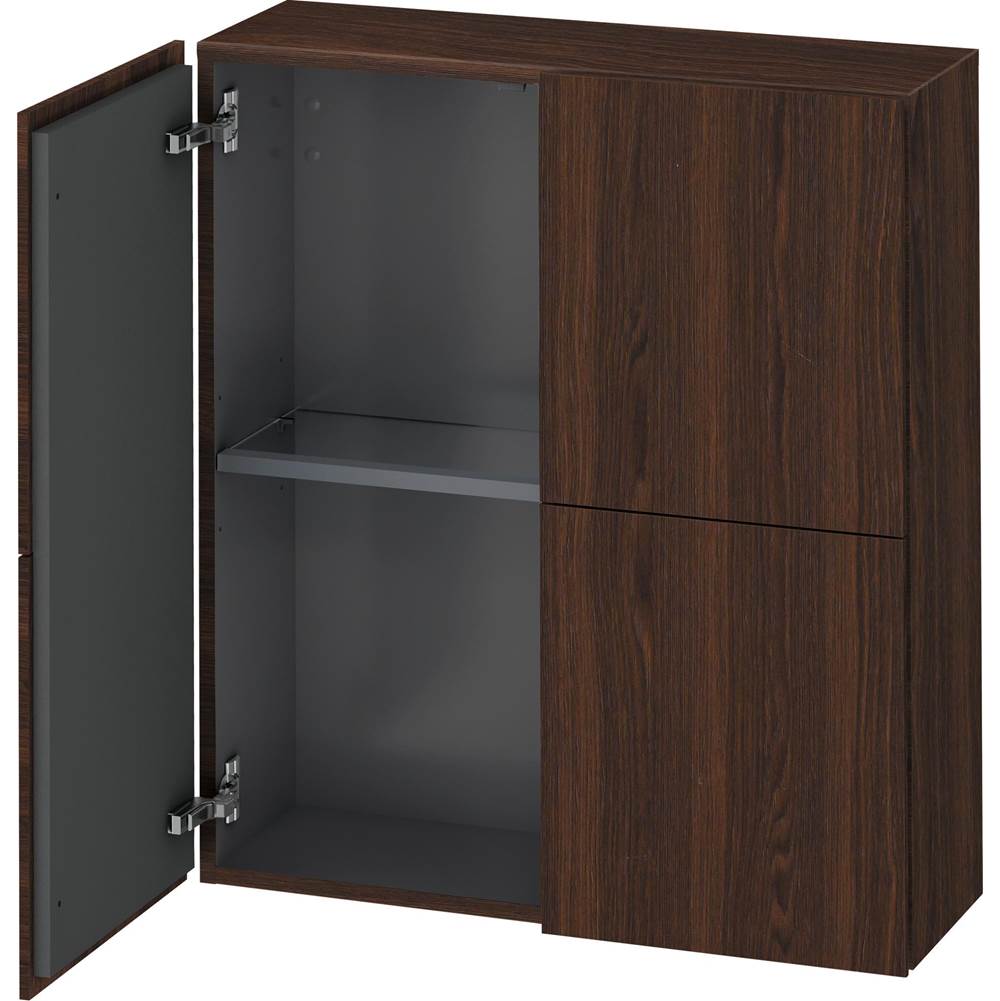 Duravit - L-Cube Semi-Tall Cabinet Walnut Brushed - Walnut Brushed