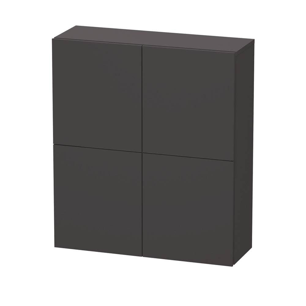 Duravit - L-Cube Semi-Tall Cabinet Graphite - Graphite Super Matte