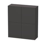 Duravit - L-Cube Semi-Tall Cabinet Graphite - Graphite Super Matte