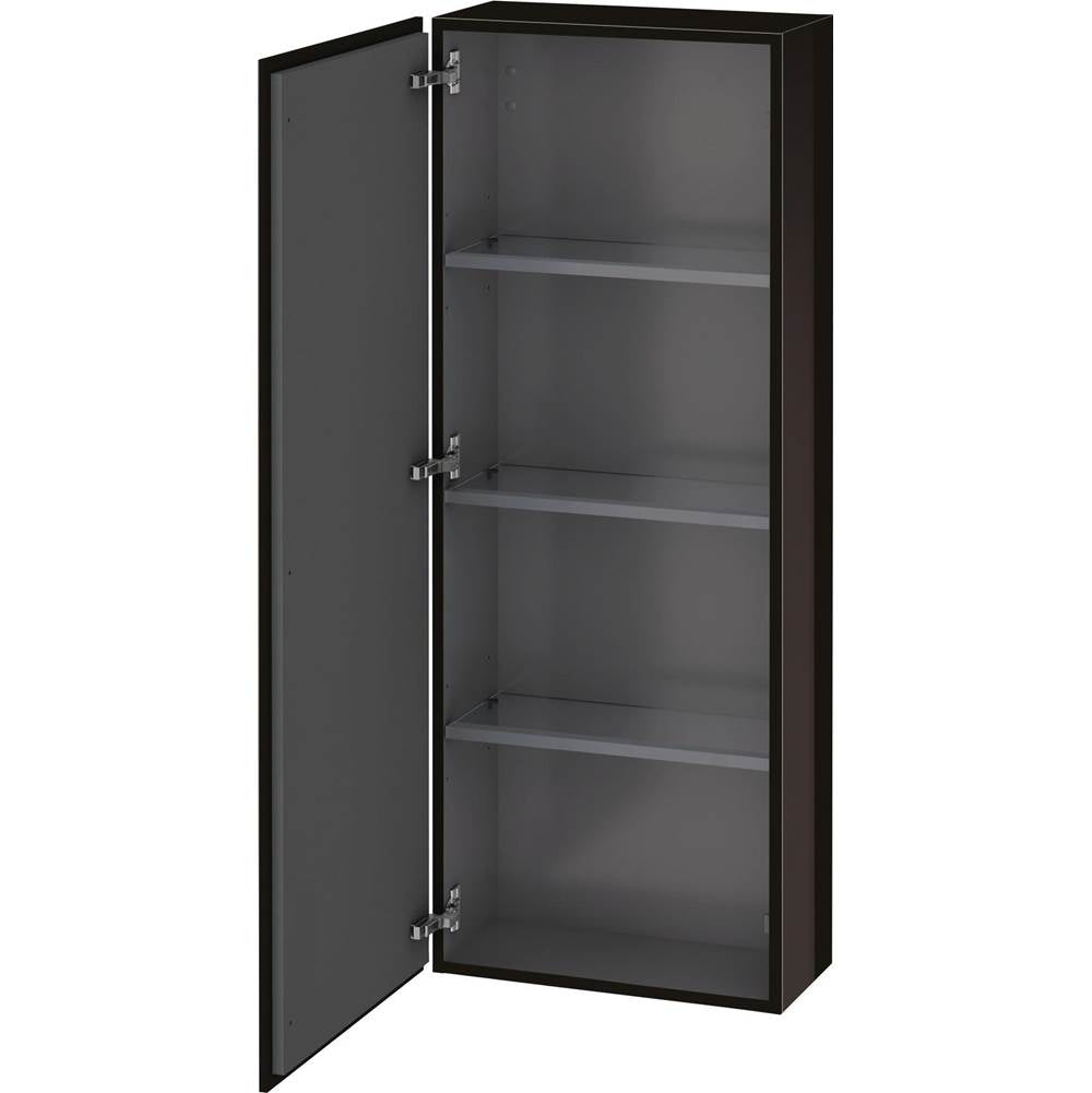 Duravit - L-Cube Semi-Tall Cabinet Black - Black High Gloss