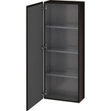 Duravit - L-Cube Semi-Tall Cabinet Black - Black High Gloss