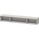 Duravit - L-Cube Wall Shelf with Three Compartments Concrete Gray - Concrete Gray Matte
