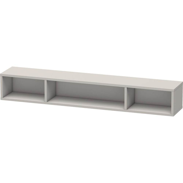 Duravit - L-Cube Wall Shelf with Three Compartments Concrete Gray - Concrete Gray Matte