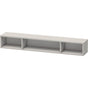 Duravit - L-Cube Wall Shelf with Three Compartments Concrete Gray - Concrete Gray Matte