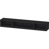 Duravit - L-Cube Wall Shelf with Three Compartments Oak Black - Black Oak