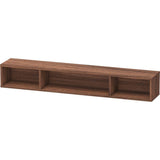 Duravit - L-Cube Wall Shelf with Three Compartments Walnut Dark - Walnut Dark