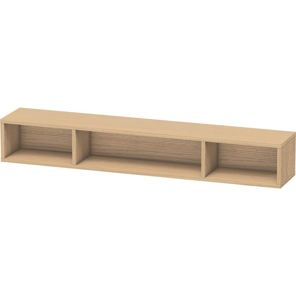Duravit - L-Cube Wall Shelf with Three Compartments Natural Oak - Natural Oak