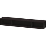 Duravit - L-Cube Wall Shelf with Three Compartments Black - Black High Gloss
