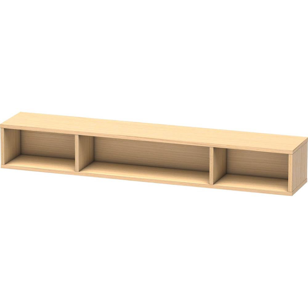 Duravit - L-Cube Wall Shelf with Three Compartments Mediterranean Oak - Mediterranean Oak
