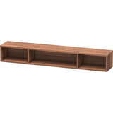 Duravit - L-Cube Wall Shelf with Three Compartments Walnut - Natural Walnut