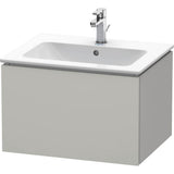 Duravit - L-Cube One Drawer Wall-Mount Vanity Unit Concrete Gray - Concrete Gray Matte