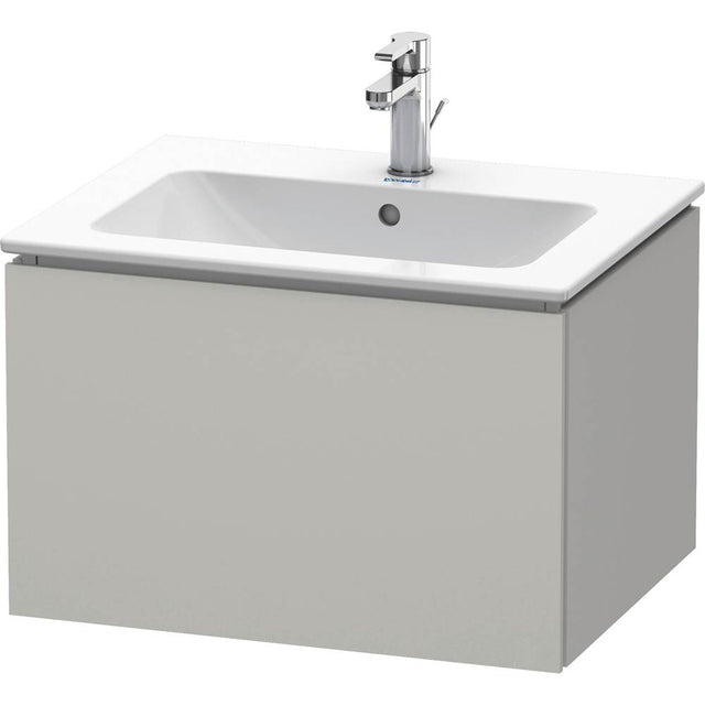 Duravit - L-Cube One Drawer Wall-Mount Vanity Unit Concrete Gray - Concrete Gray Matte