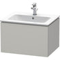 Duravit - L-Cube One Drawer Wall-Mount Vanity Unit Concrete Gray - Concrete Gray Matte