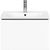 L-Cube One Drawer Wall-Mount Vanity Unit Concrete Gray