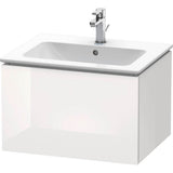 Duravit - L-Cube One Drawer Wall-Mount Vanity Unit White - White High Gloss