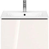 L-Cube One Drawer Wall-Mount Vanity Unit Concrete Gray
