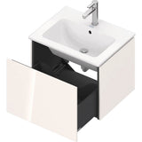 L-Cube One Drawer Wall-Mount Vanity Unit Concrete Gray