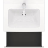 L-Cube One Drawer Wall-Mount Vanity Unit Concrete Gray