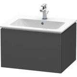 Duravit - L-Cube One Drawer Wall-Mount Vanity Unit Graphite - Graphite Matte
