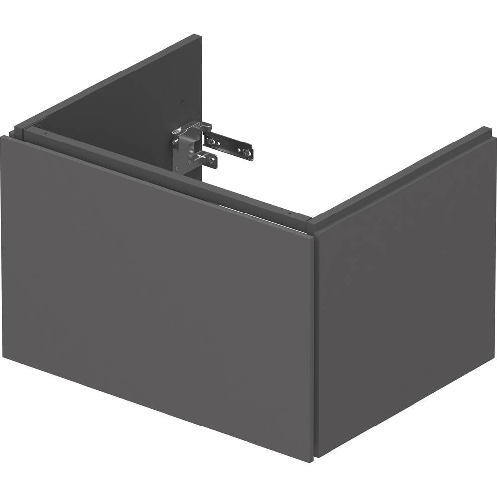 L-Cube One Drawer Wall-Mount Vanity Unit Concrete Gray