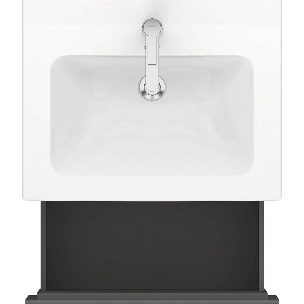 L-Cube One Drawer Wall-Mount Vanity Unit Concrete Gray