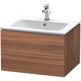 Duravit - L-Cube One Drawer Wall-Mount Vanity Unit Walnut - Natural Walnut