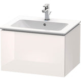 Duravit - L-Cube One Drawer Wall-Mount Vanity Unit White - White High Gloss