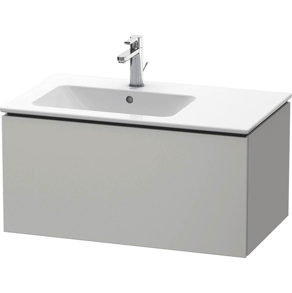 Duravit - L-Cube One Drawer Wall-Mount Vanity Unit Concrete Gray - Concrete Gray Matte
