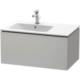 Duravit - L-Cube One Drawer Wall-Mount Vanity Unit Concrete Gray - Concrete Gray Matte