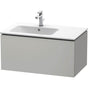 Duravit - L-Cube One Drawer Wall-Mount Vanity Unit Concrete Gray - Concrete Gray Matte