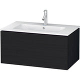 Duravit - L-Cube One Drawer Wall-Mount Vanity Unit Oak Black - Black Oak