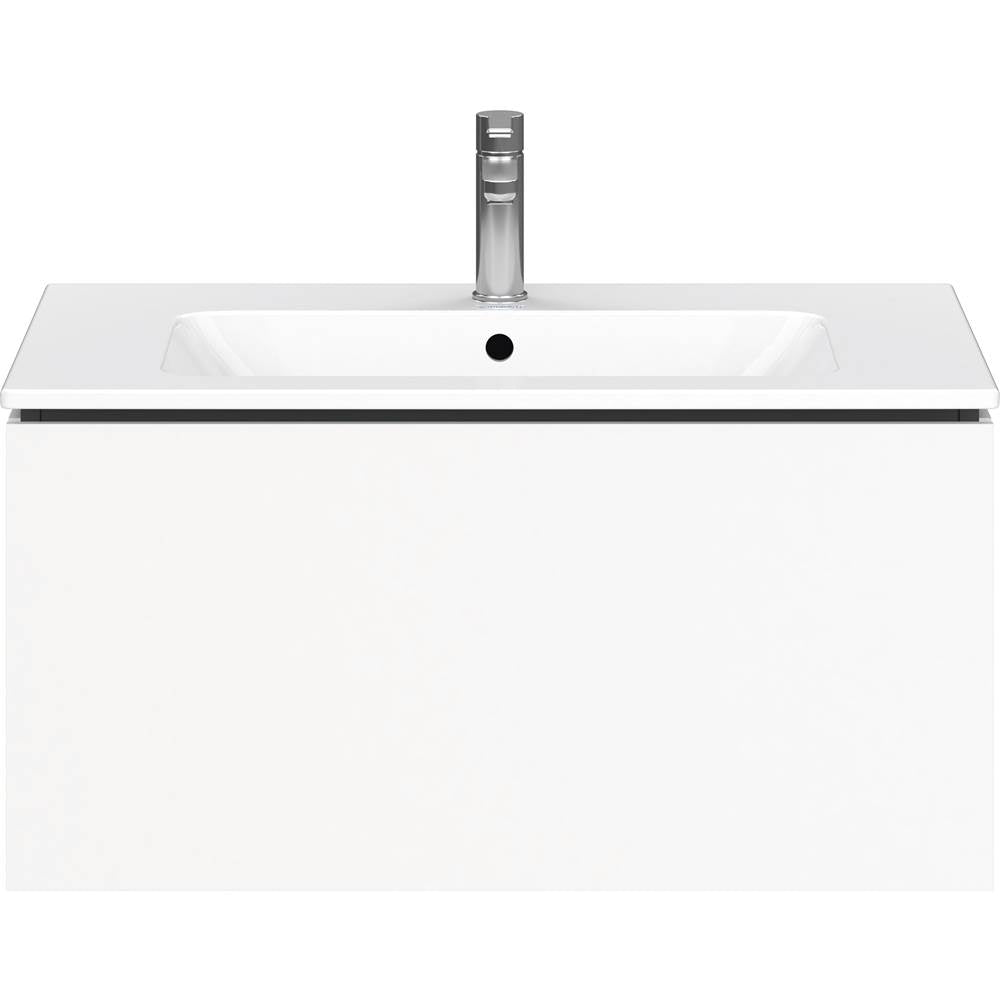 L-Cube One Drawer Wall-Mount Vanity Unit Concrete Gray