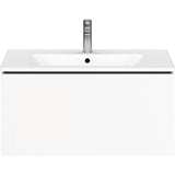 L-Cube One Drawer Wall-Mount Vanity Unit Concrete Gray