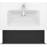 L-Cube One Drawer Wall-Mount Vanity Unit Concrete Gray