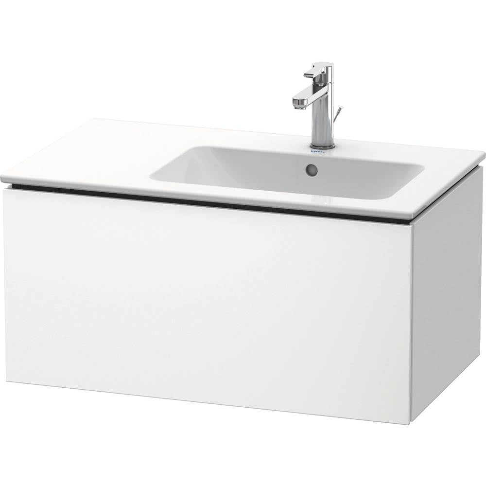 L-Cube One Drawer Wall-Mount Vanity Unit Concrete Gray