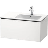 L-Cube One Drawer Wall-Mount Vanity Unit Concrete Gray